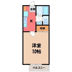 今泉コーポ Aの物件間取画像